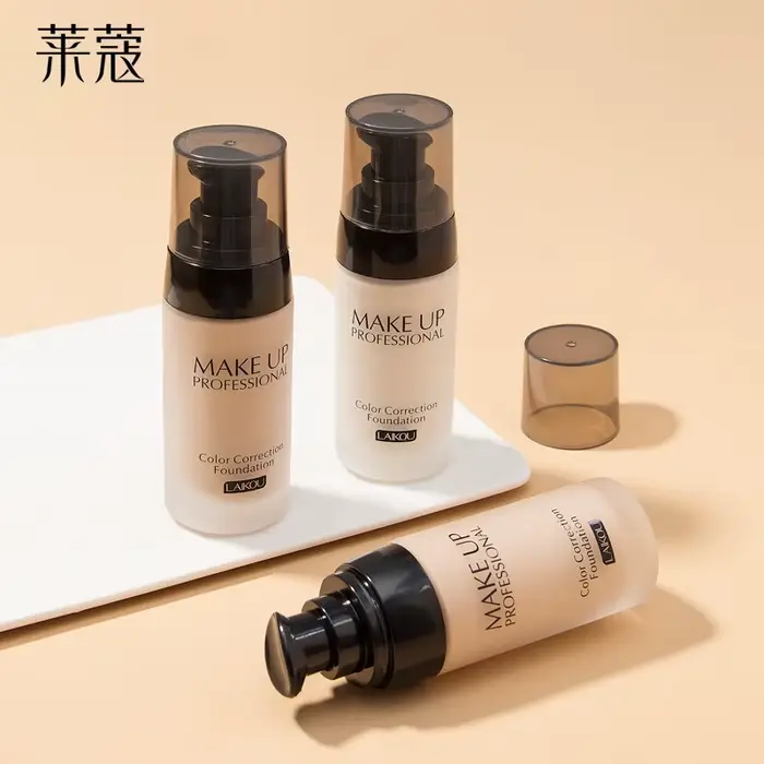 LAIKOU Base de maquillage visage fond de teint liquide BB crème correcteur hydratant contrôle de l'huile blanchissant