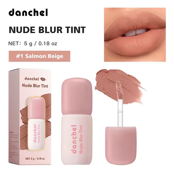 Teinte à lèvres nude effet flou, anti-transfert, lisse visiblement les ridules, texture mate aérienn