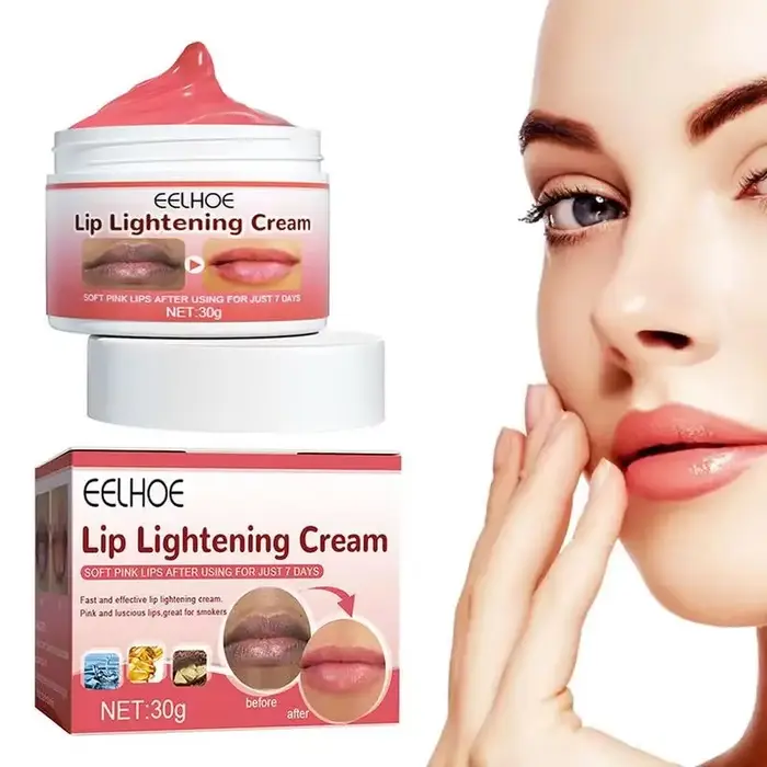 Crème de soin des lèvres noir fumée foncée élimination