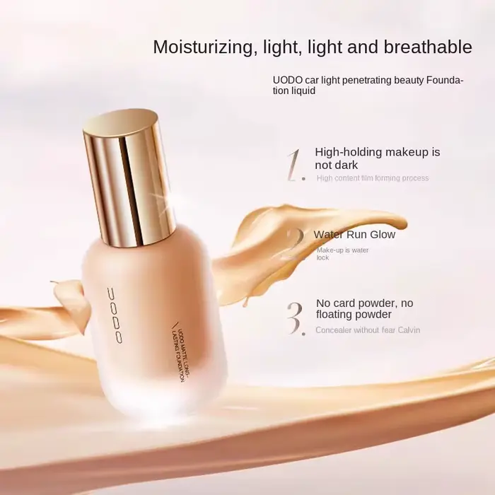 UODO fond de teint liquide peau sèche hydratant contrôle de l'huile couverture complète longue durée maquillage coréen