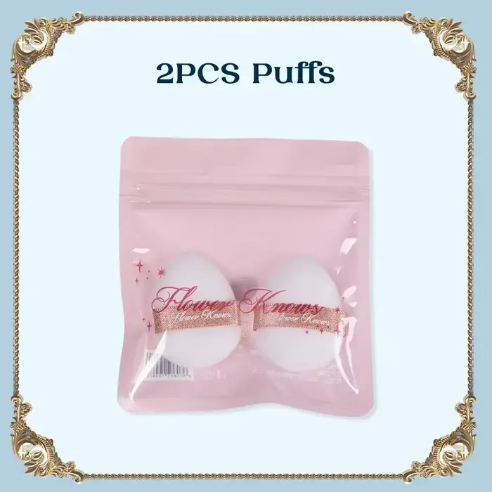 Flower Knows – bouffées de poudre pour une Application de maquillage impeccable, taille compacte pou
