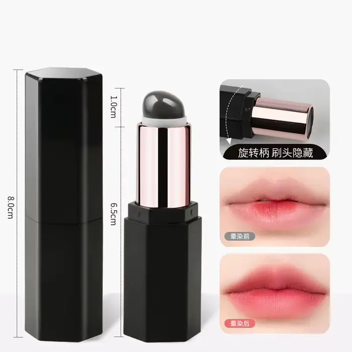 Brosse à rouge à lèvres en Silicone, brosse de mélange de maquillage polyvalente avec couvercle, bri