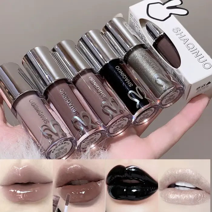 Gloss à lèvres effet miroir nude