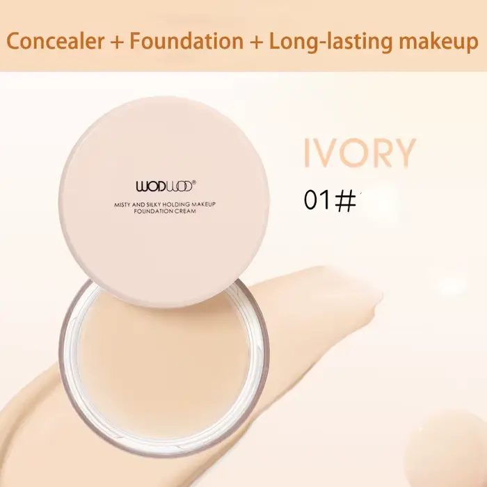 Fond de Teint Mousse Hydratant Longue Tenue Imperméable Correcteur Haute Couvrance Base de Maquillag