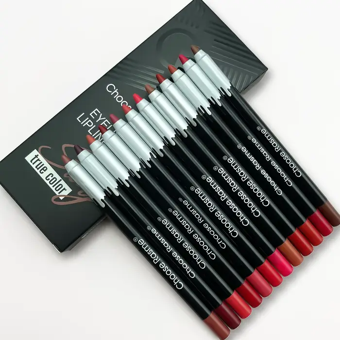 Ensemble de crayons à lèvres mats de 12 couleurs, stylo rouge à lèvres en 12 couleurs, coffret cadea