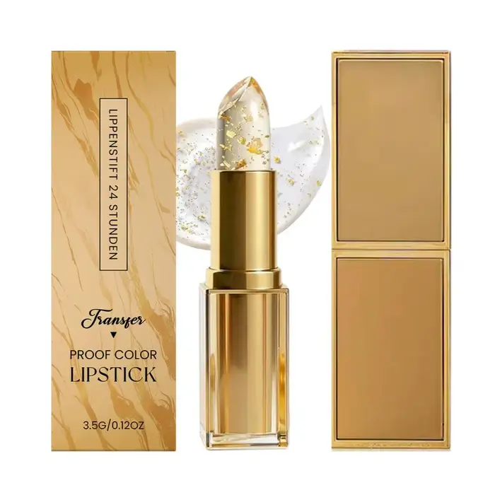 Baume à lèvres au feuille d'or doux, formule hydratante non irritante pour lèvres sensibles, hydrata