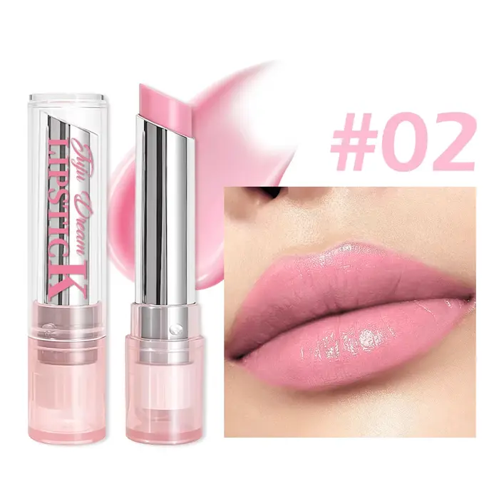 Baume à lèvres teinté rose en 2 couleurs, rouge à lèvres hydratant, brillant à lèvres à couleur chan