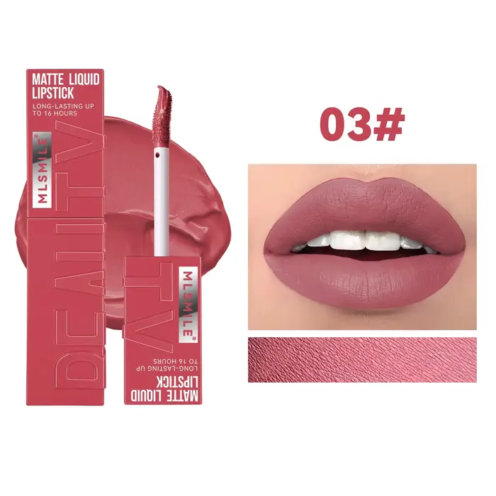 Rouge à lèvres velours longue durée, 256 Jules, 6 couleurs, brillant, imperméable, antiadhésif, tass