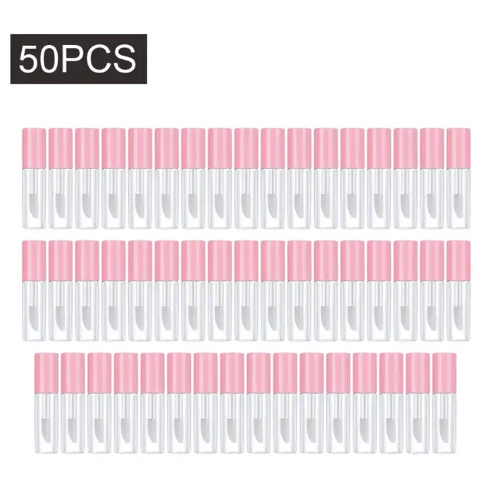 50/100/200 pièces 1.2ML Tube de brillant à lèvres vide bouteilles rechargeables en plastique récipie