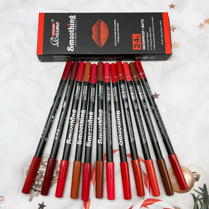 Ensemble de rouges à lèvres longue durée avec crayon professionnel Jules Liner et 256