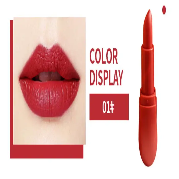 Rouge à lèvres mat 12 couleurs, couleur velours, lisse, imperméable, maquillage longue durée, 3.6g