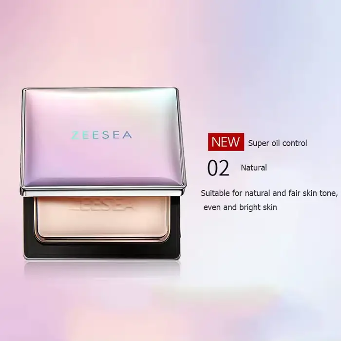 ZEESEA – poudre de fond de teint compacte, couverture de lumière naturelle, mat, doux, imperméable, 