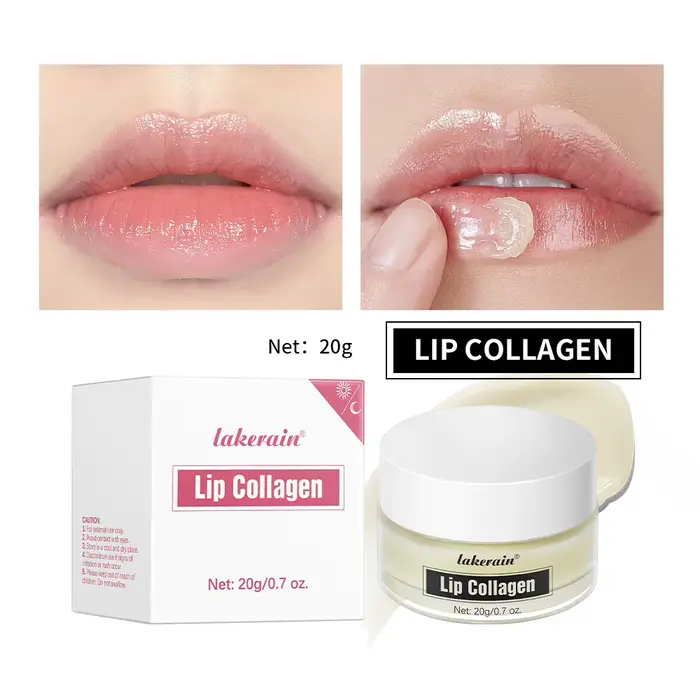 Masque pour les lèvres au collagène, hydratant, pour lèvres sèches, lisse les ridules, augmente la v