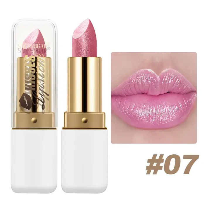 Gloss à lèvres nacré scintillant, facile à appliquer, waterproof, non collant, longue tenue et brill