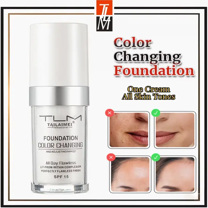 TLM TAILAIMEI F054-B fond de teint changeant de couleur fond de teint magique maquillage Base de cou