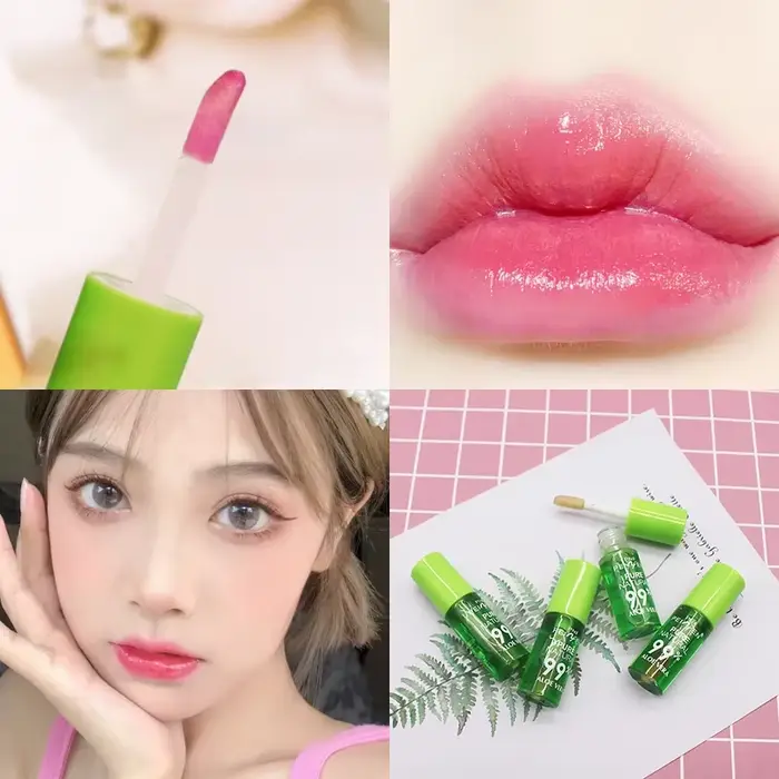 Rouge à lèvres naturel à l'aloe, teinte longue durée, imperméable, hydratant, nourrissant, brillant