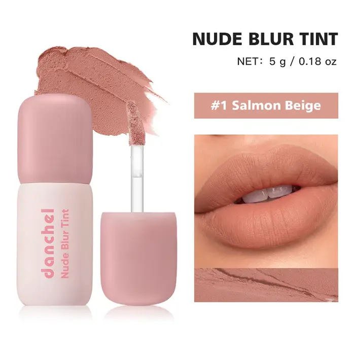 Mini gloss à lèvres mat effet gâteau de riz, baume à lèvres velouté longue tenue, rouge à lèvres et