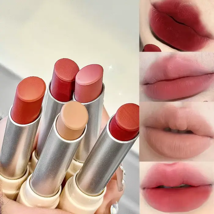 Lèvres mates 8 couleurs imperméables à l'eau longue durée facile à colorer velours mat sang rouge rose