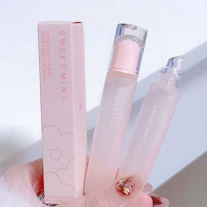 Rouge à Lèvres Liquide Transparent, Gelée de Clip, Huile Repulpante, Miroir, Hydratant, Longue Durée