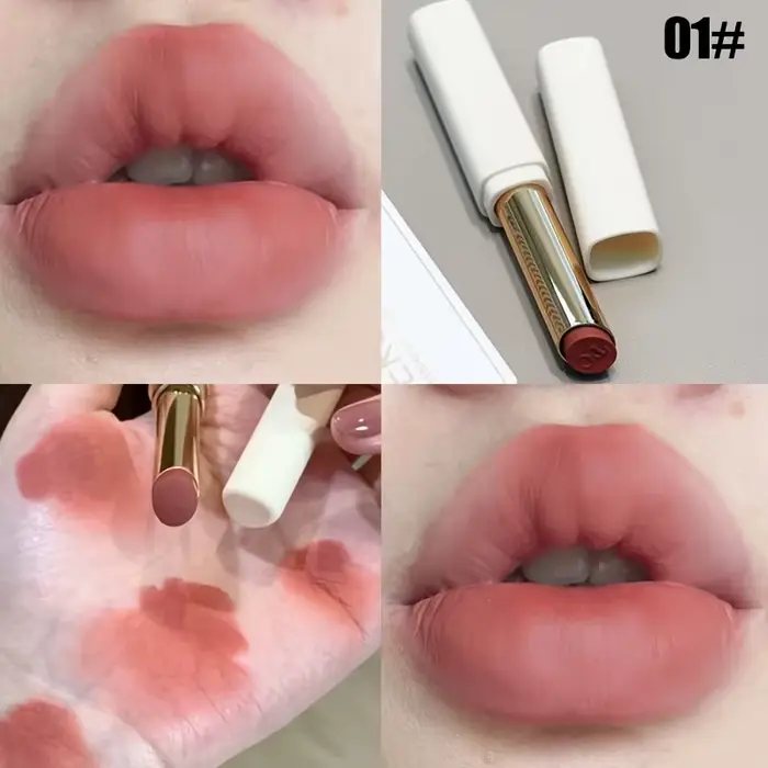 Rouge à lèvres mat velouté longue durée HERORANGE | Crème non collante et hydratante, à base de sq