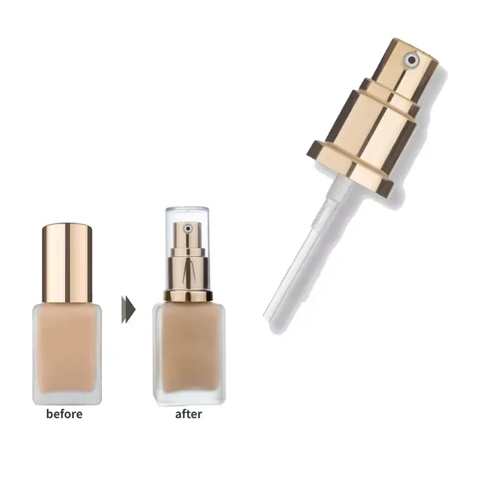 Pompe à fond de teint double usure Este Laud, outils de maquillage, 10 pièces