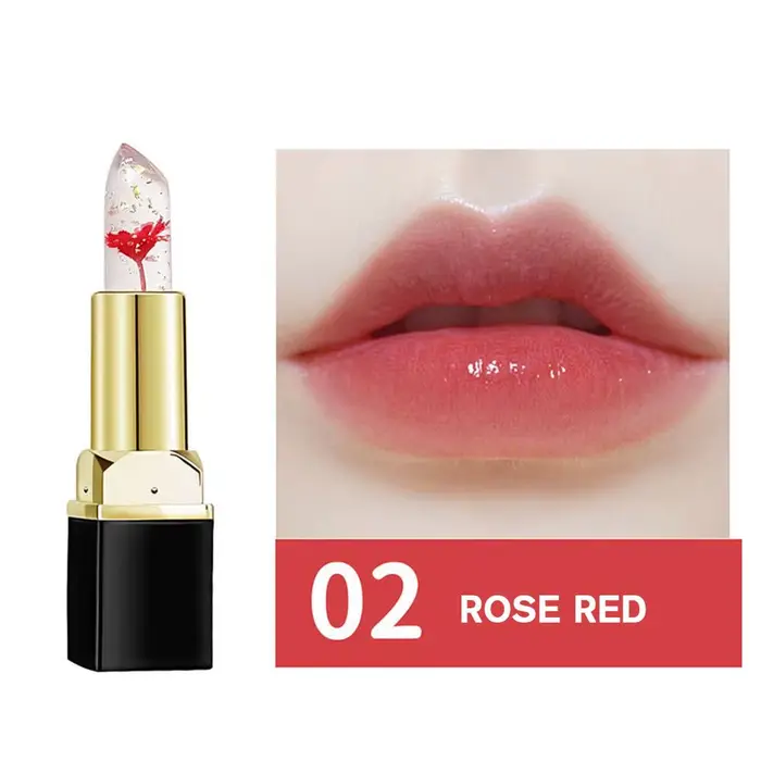 Rouge à lèvres magique changeant de couleur selon la température, baume à lèvres en gelée de cristal