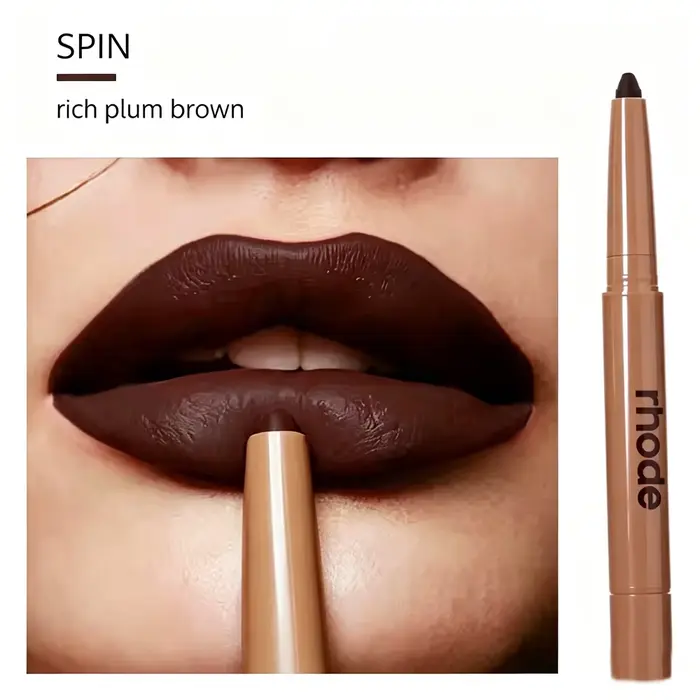 Crayon teinté pour les lèvres Rhode, maquillage longue tenue, rouge à lèvres, poudre, blush, gloss, 