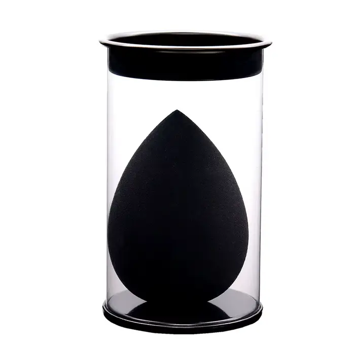 Noir beauté oeuf maquillage mélangeur cosmétique bouffée maquillage éponge coussin fond de teint pou