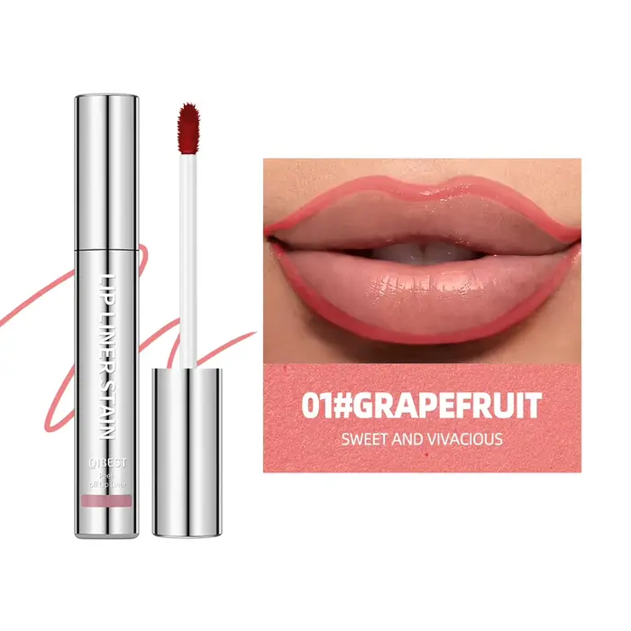 QIBEST Crayon à Lèvres Tatouage Mat Ultra Pigmenté Effet Peel-Off – Teinte Longue Durée Imperméable
