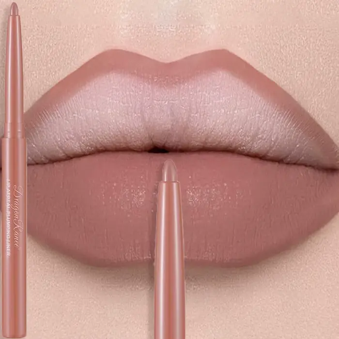 Crayon à lèvres mat mauve longue tenue, waterproof, non-collant, contour des lèvres velours, maquill