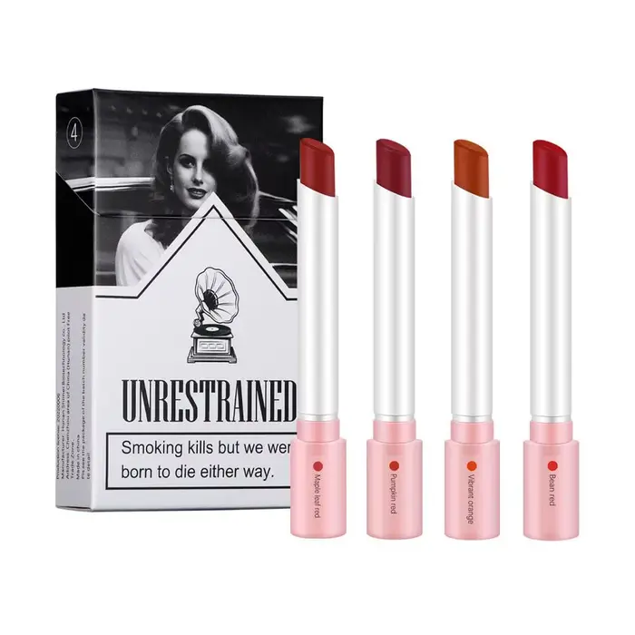 Ensemble de rouges à lèvres Laguna ette, 4 couleurs, 256 Jules Gloss, longue durée, étanche, tube Ju