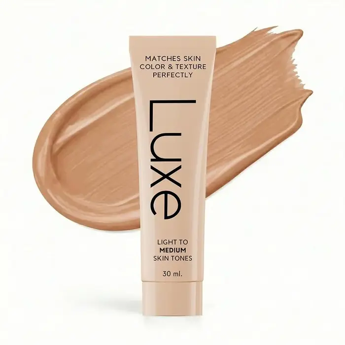 Fond de Teint Liquide Luxe Haute Couvrance Anti-Acné 30ml, Teint Adaptatif, Tenue 12h, S'adapte Parf