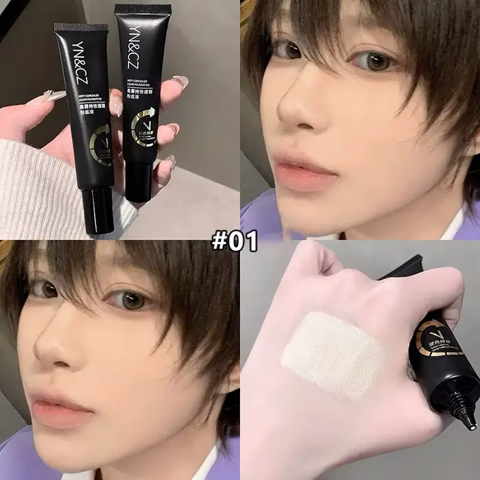 Fond de Teint Liquide Blanc Couvrance Totale pour Maquillage Gothique d'Halloween – Formule Crémeuse