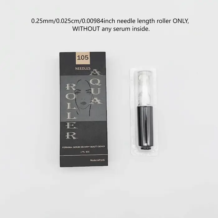 Rouleau micro-aiguilles pour les lèvres à 105 aiguilles, rouleau micro-aiguilles de 0,25 mm, rouleau