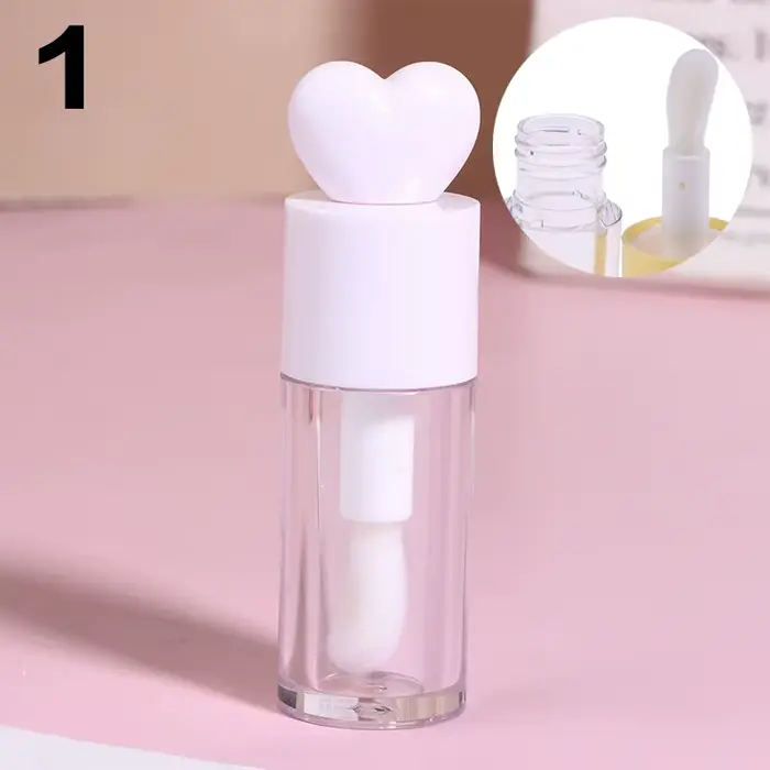 Tubes de baume à lèvres cylindriques vides et transparents de 4ml, Tubes de brillant à lèvres créati