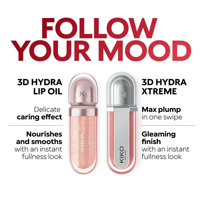 Gloss à lèvres liquide 3D Kiko de luxe
