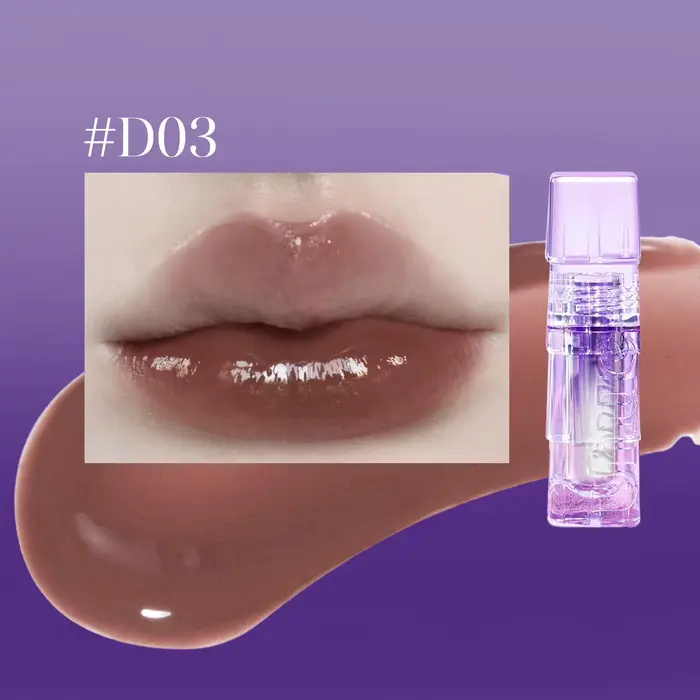 Gloss à lèvres Uhue, lisse et non collant, léger et non lourd, fini miroir haute brillance, effet lè