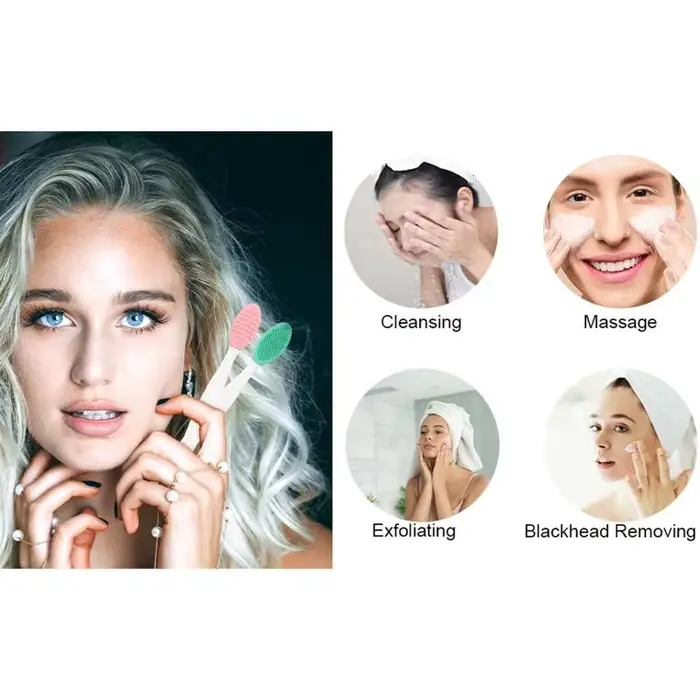 Brosse à lèvres exfoliante en silicone