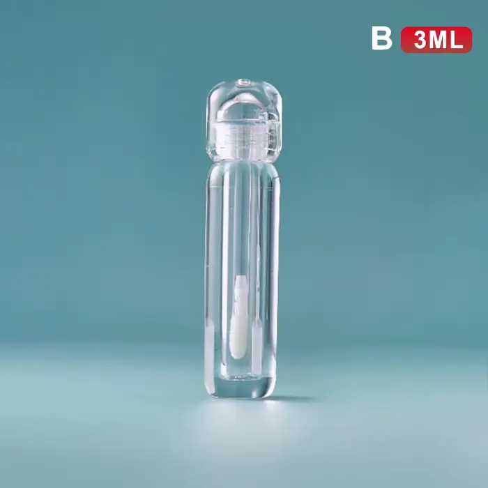 Tube de brillant à lèvres vide Transparent, 3ml/3.5ml, bouteille de vernis à lèvres liquide, rouge à