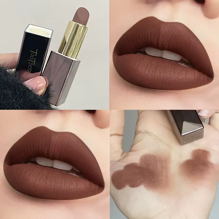 Disponible en 3 nuances Rouge à lèvres mat Velvet mat Brillant à lèvres imperméable qui ne se décolo