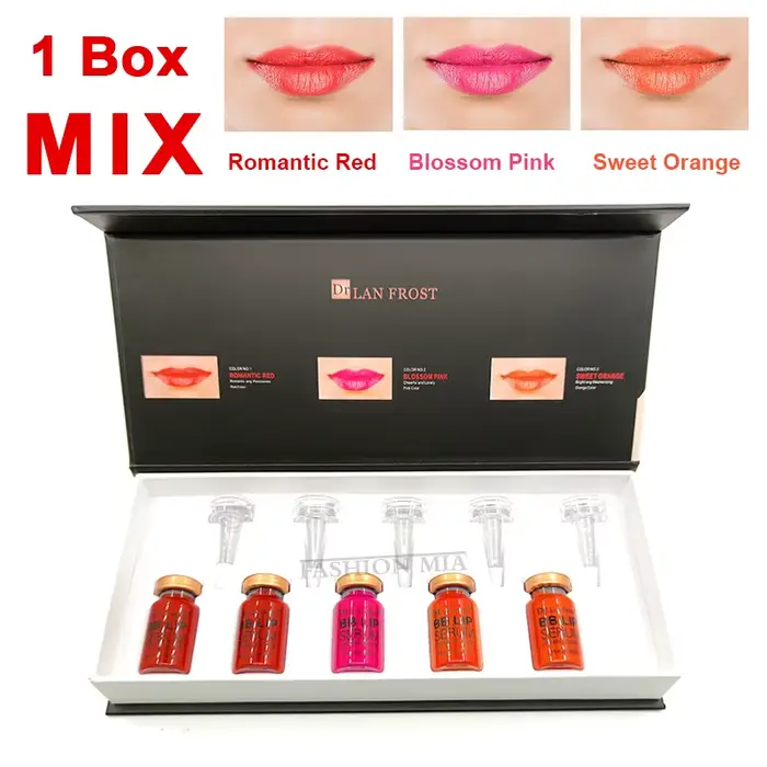 BB Lips Glow Ampoule Sérum Starter Kit, Crème BB Gloss, Pigment pour Jules Coloration Hydratante, MT