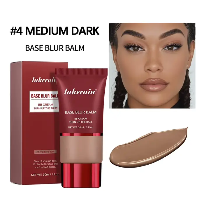 Baume Teint Fluide 5 Couleurs, Fini Mat, Affine les Pores, Léger et Confortable, Effet Longue Durée,