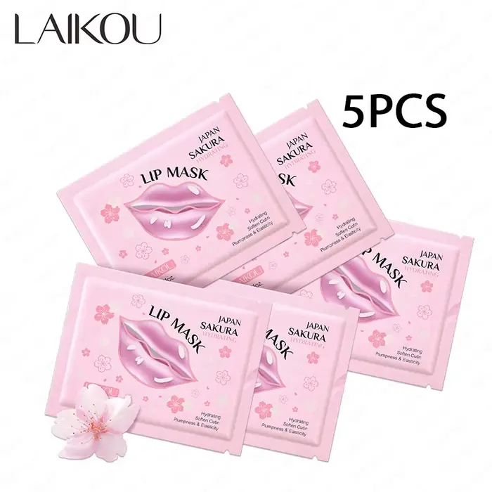 LAIKOU 5/10 pièces masque à lèvres soin des lèvres hydratant réparation éclaircir les lignes des lèv