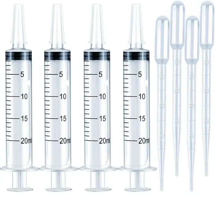 Seringues pour brillant à lèvres, 20mL, fournitures de fabrication, Base de brillant à lèvres liquid