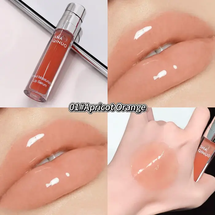 Sérum Hydratant Teinté pour les Lèvres – Essence Réparatrice et Hydratante – Gloss Effet Miroir Tran