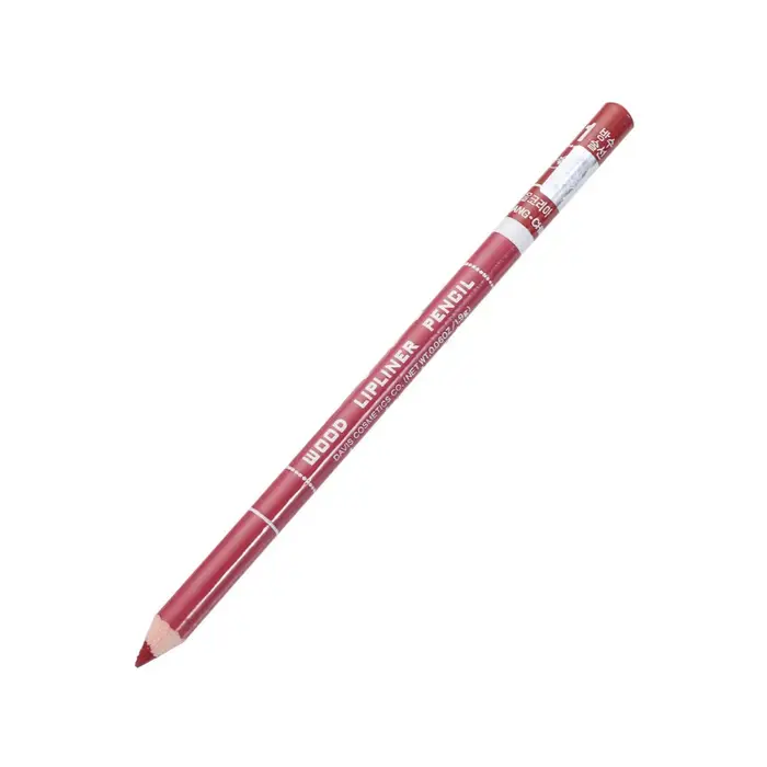 Stylo à lèvres en bois naturel coloré pour femme, crayon à lèvres longue durée, imperméable, contour
