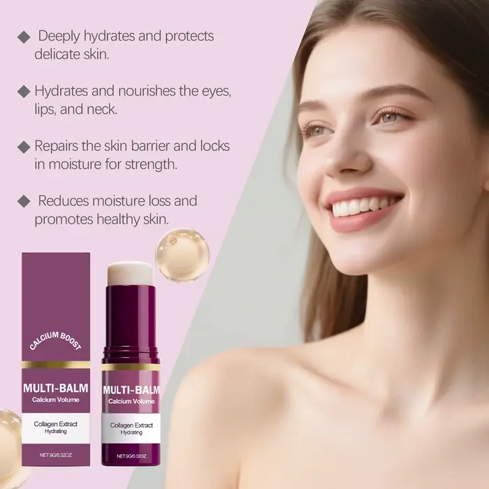 Multi baume Calcium Volume raffermissant peau hydratant nourrissant lissant collagène bâton