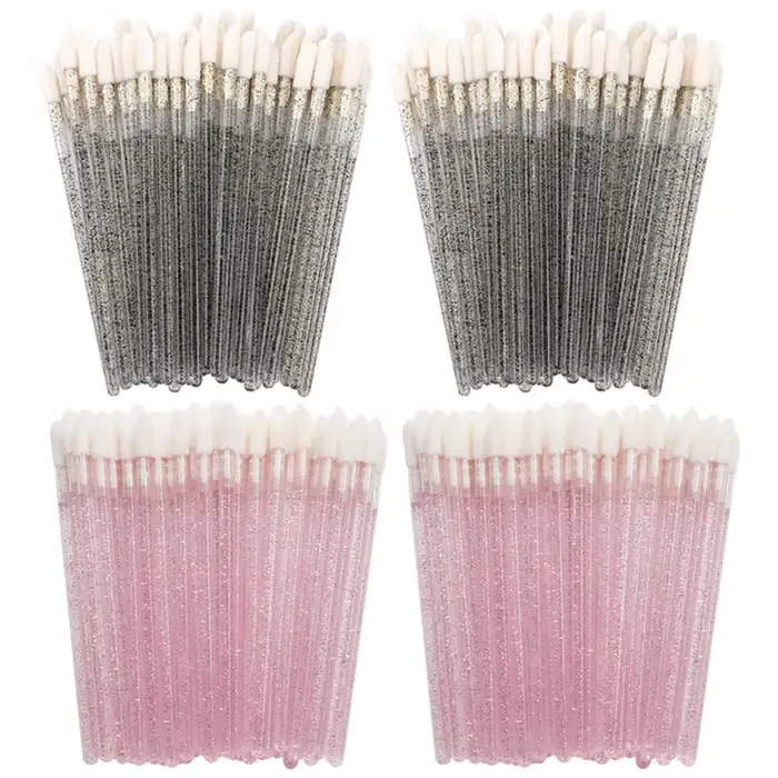 Brosse à lèvres en cristal, applicateur de brillant à lèvres, baguettes, vente en gros pour Kits d'o