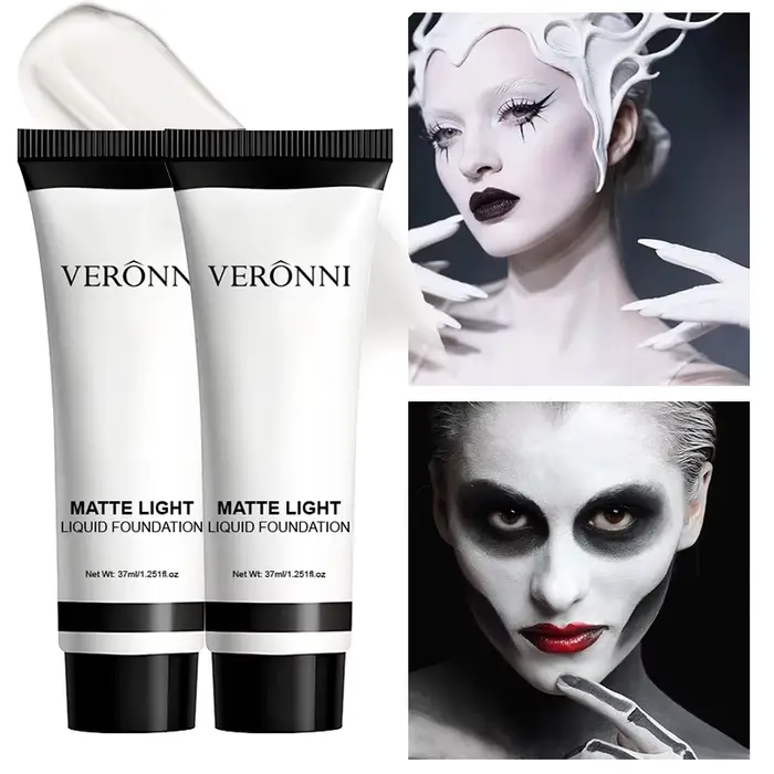 Fond de teint professionnel blanc pour le visage