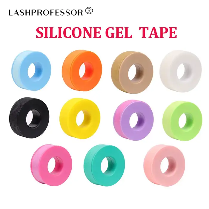 Peau sensible utilisant un ruban de cils en Silicone, outils de maquillage en Gel, matériaux pour Ex